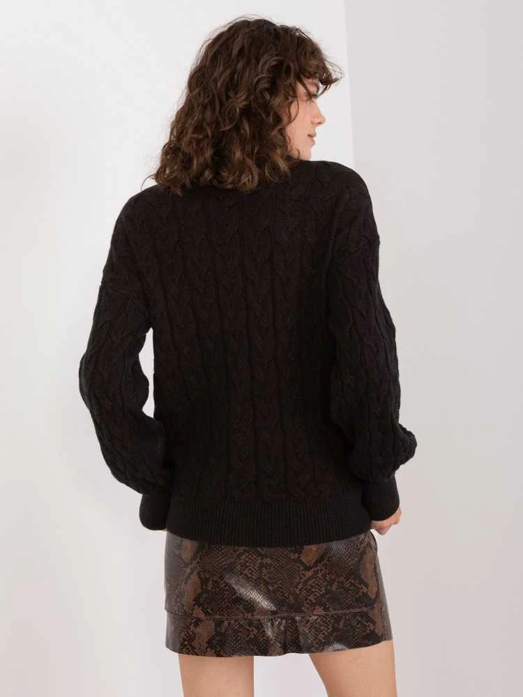 Wool Fashion Italia Megztinis-AT-SW-2348.93-juodas