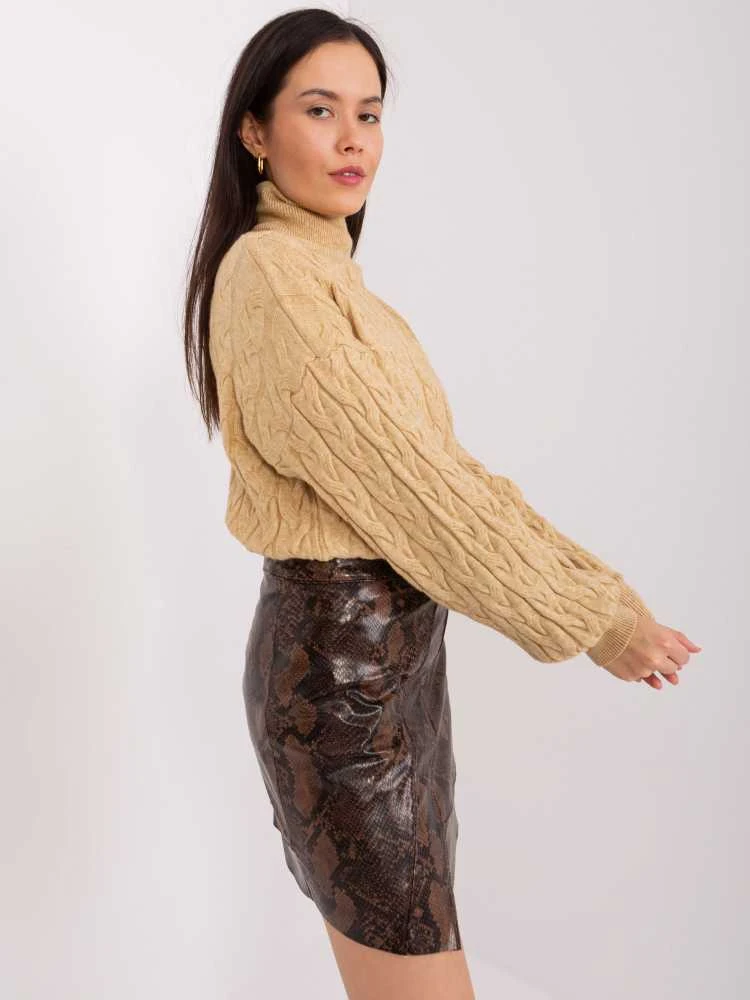 Wool Fashion Italia Megztinis-AT-SW-2348.95-camel