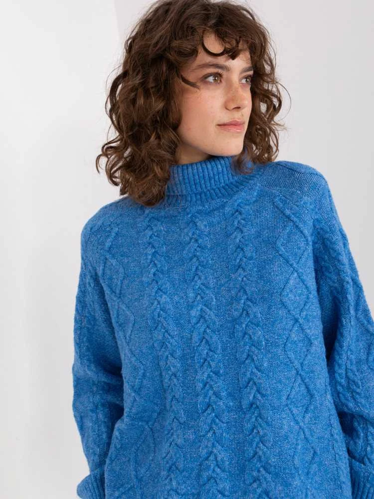 Wool Fashion Italia Megztinis-AT-SW-2355-2.19P-mėlynas