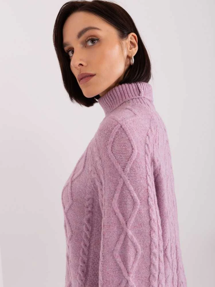 Wool Fashion Italia Megztinis-AT-SW-2355-2.19P-violetinė