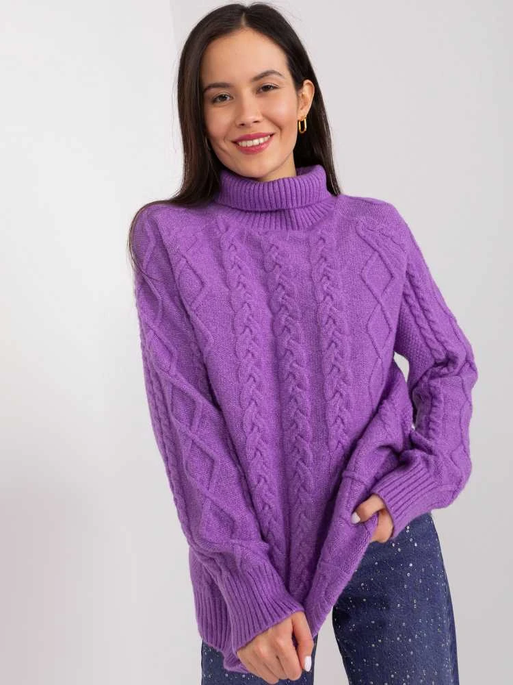 Wool Fashion Italia Megztinis-AT-SW-2355-2.19P-violetinė