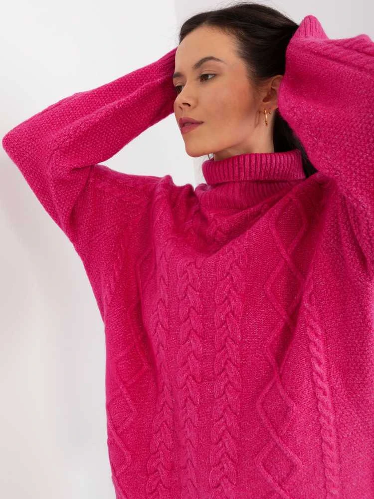 Wool Fashion Italia Megztinis-AT-SW-2355-2.30X-fuksija
