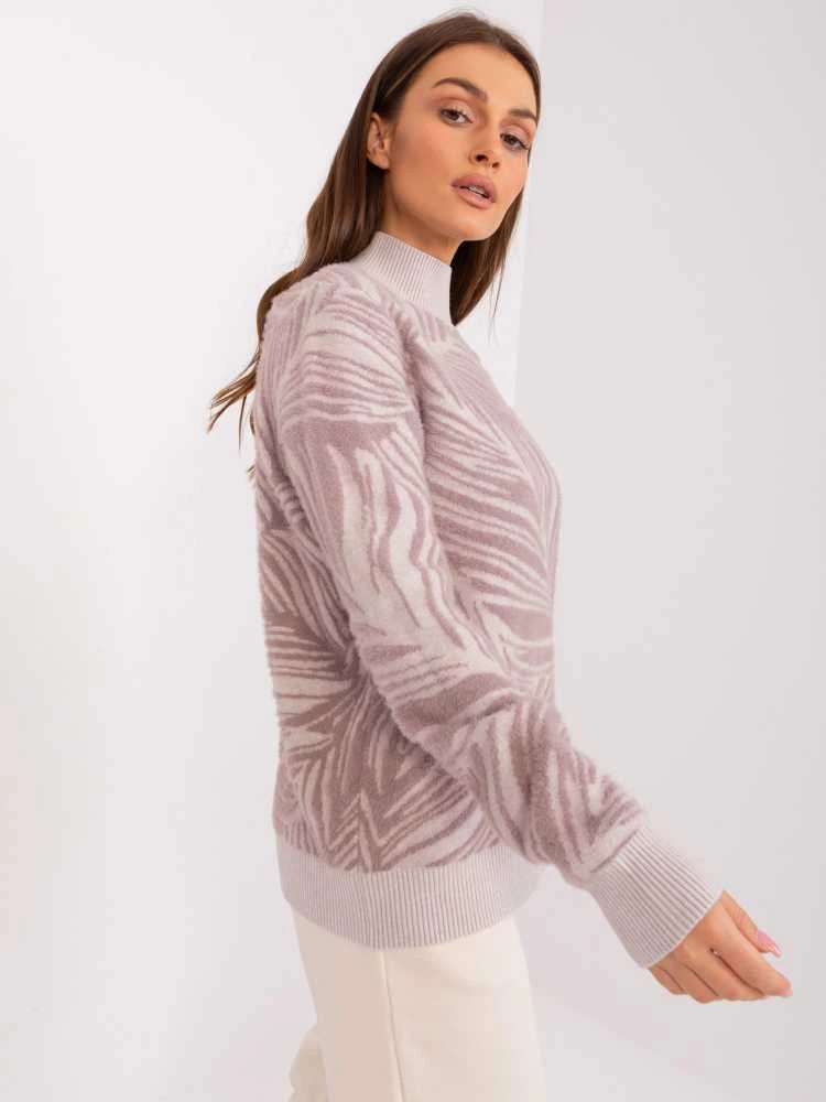 Wool Fashion Italia Megztinis-AT-SW-2357.96-šviesiai violetinis