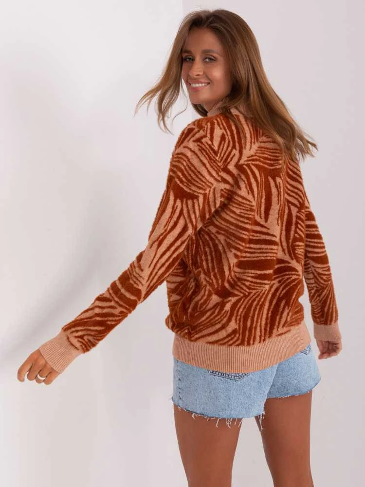 Wool Fashion Italia Megztinis-AT-SW-2357.96-šviesiai rudas