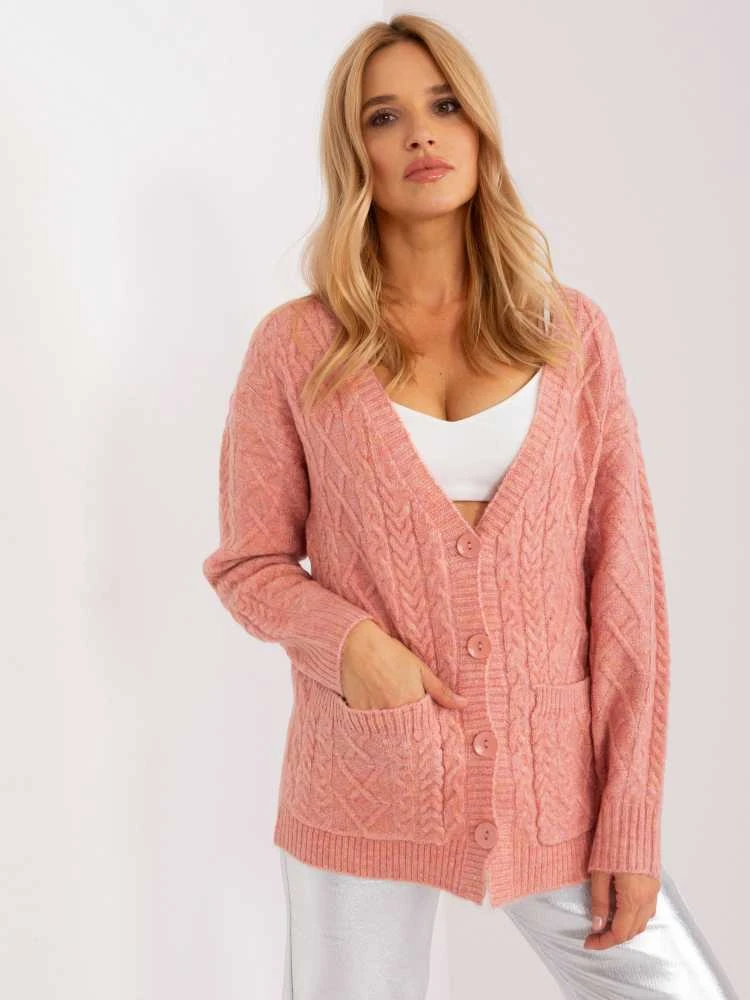 Wool Fashion Italia Megztinis-AT-SW-2358.31-šviesiai rožinis