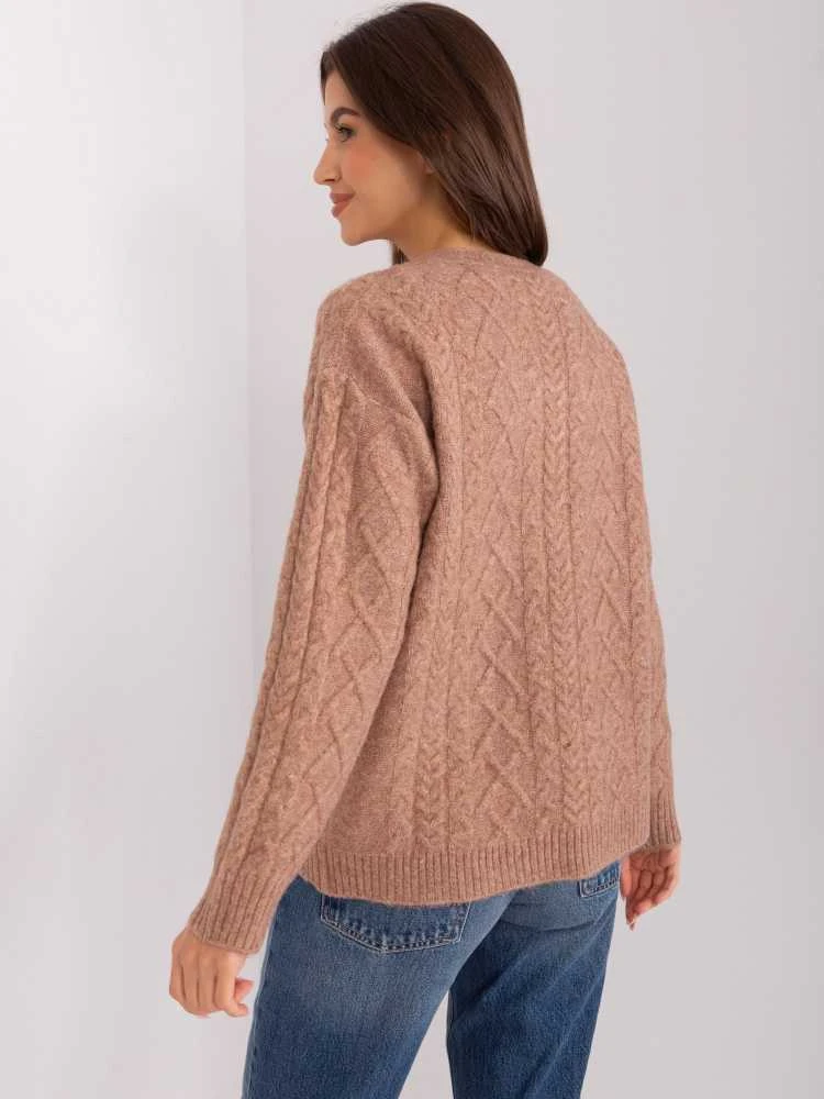 Wool Fashion Italia Megztinis-AT-SW-2358.31-šviesiai rudas