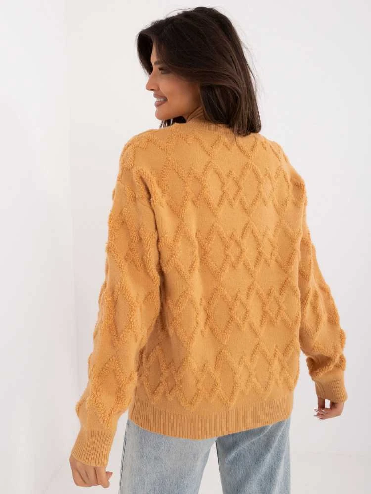 Wool Fashion Italia Megztinis-AT-SW-2361.61-camel