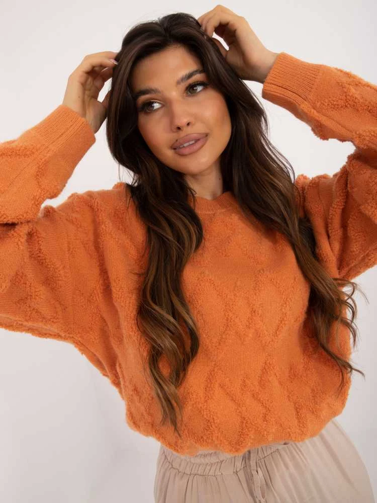Wool Fashion Italia Megztinis-AT-SW-2361.61-oranžinė