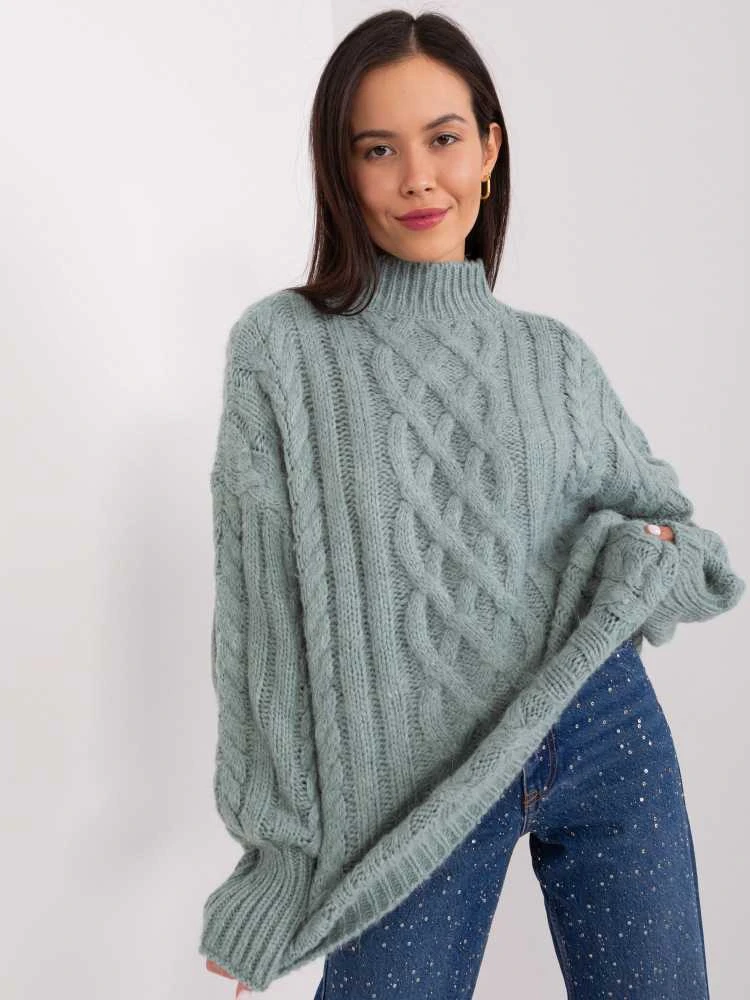 Wool Fashion Italia Megztinis-AT-SW-2363-2.04P-mint