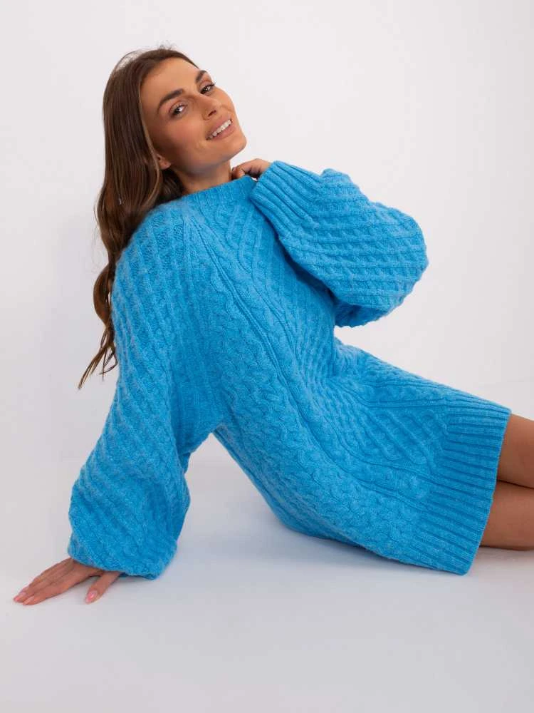 Wool Fashion Italia Megztinis-AT-SW-2367-2.64P-mėlynas