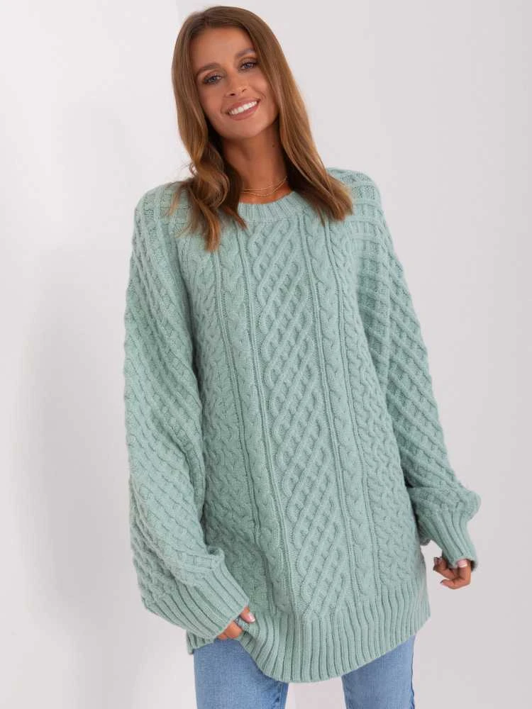 Wool Fashion Italia Megztinis-AT-SW-2367-2.64P-mint