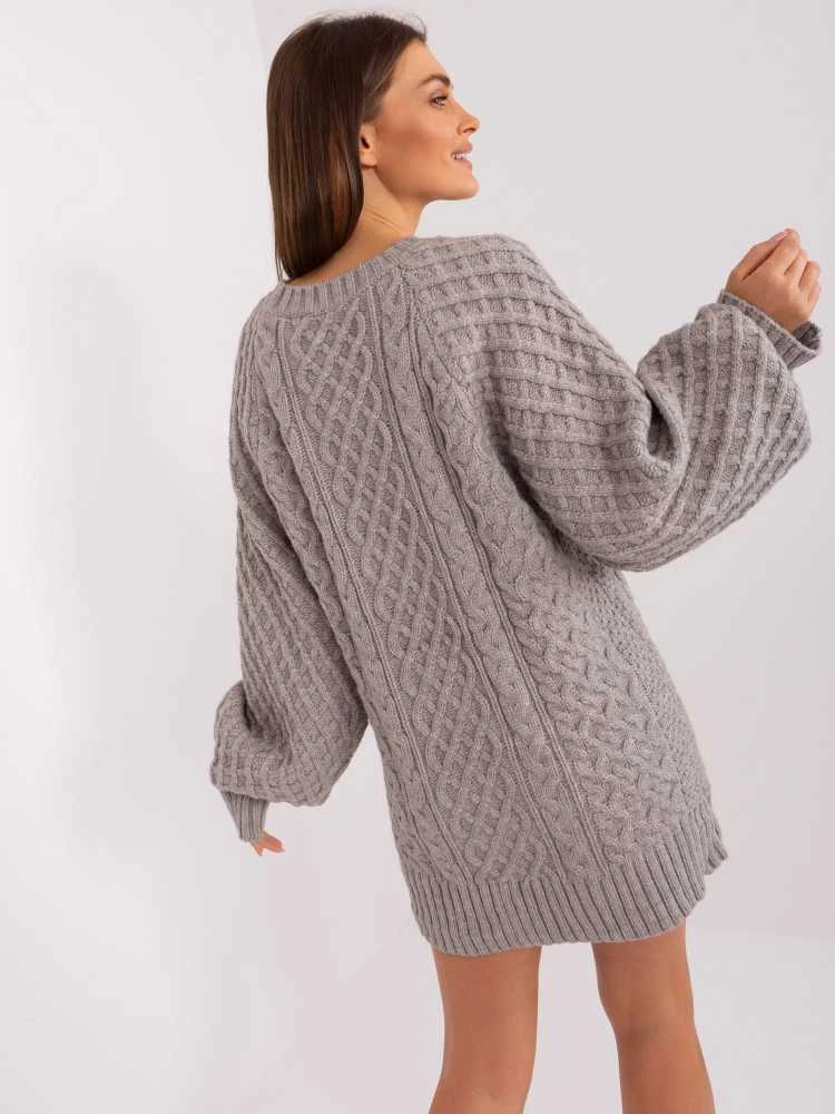 Wool Fashion Italia Megztinis-AT-SW-2367-2.64P-pilkas