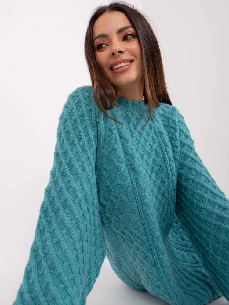 Wool Fashion Italia Megztinis-AT-SW-2367-2.64P-turkis