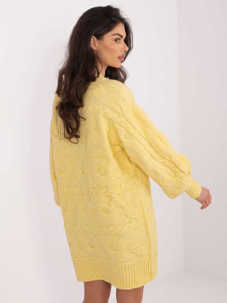 Wool Fashion Italia Sweter-AT-SW-2367.76P-jasny geltona
