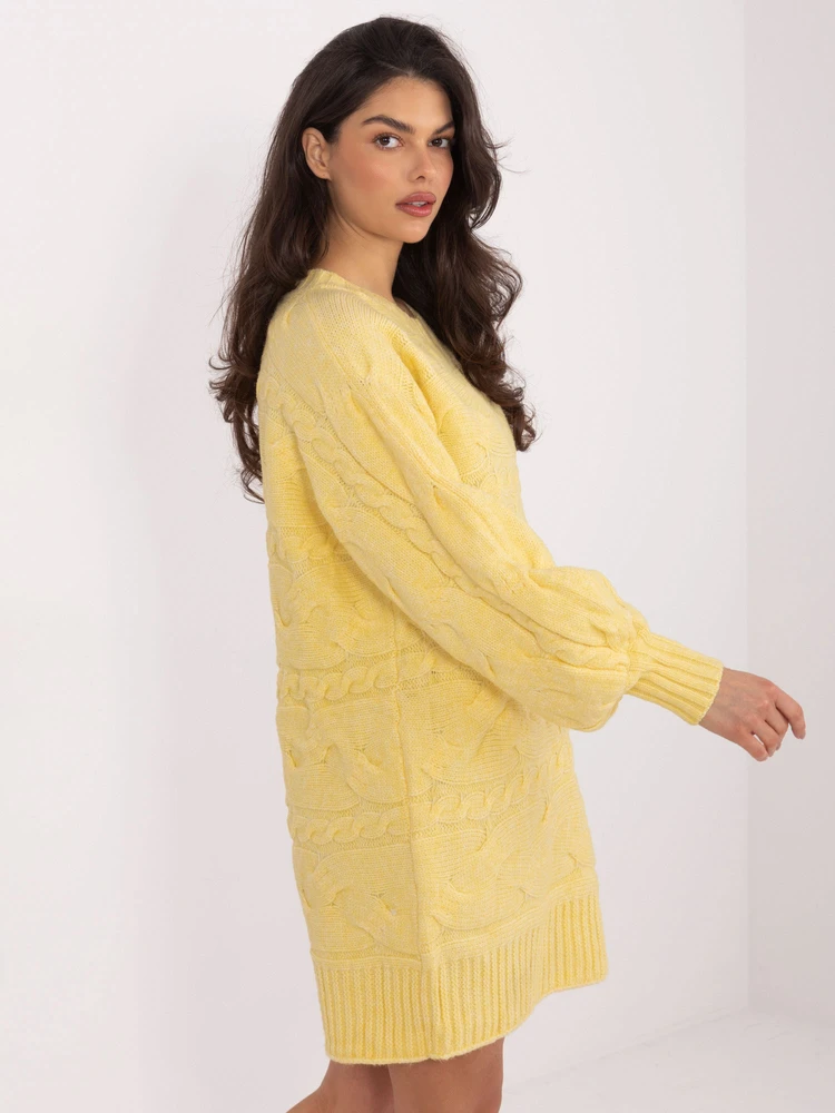 Wool Fashion Italia Sweter-AT-SW-2367.76P-jasny geltona
