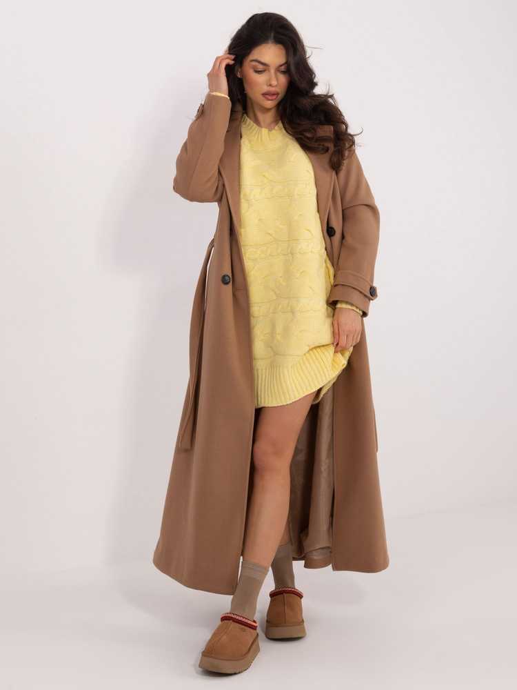 Wool Fashion Italia Sweter-AT-SW-2367.76P-jasny geltona