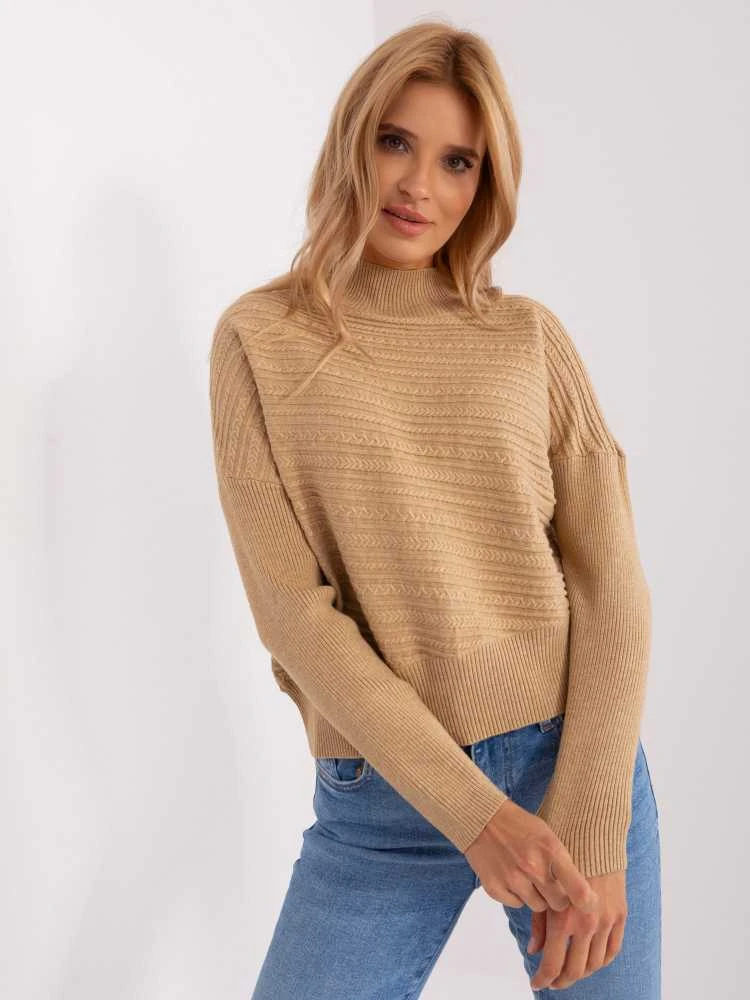 Wool Fashion Italia Megztinis-AT-SW-2368.36X-camel