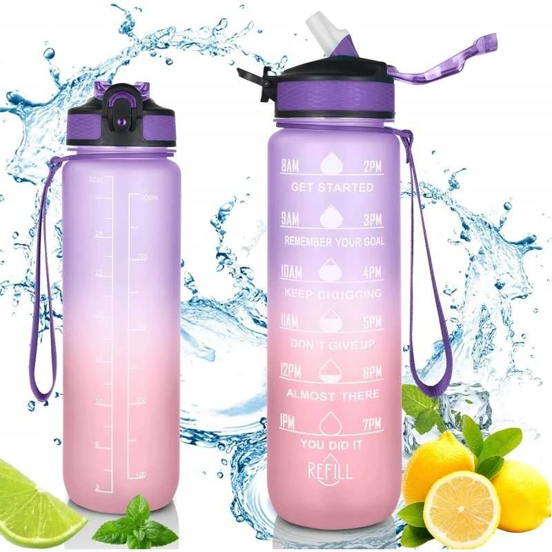 Eu Sandelis Gertuvė su šiaudeliu Ombre, 1000ml