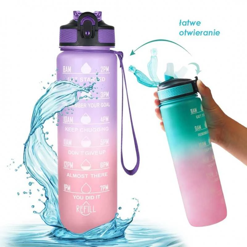 Eu Sandelis Gertuvė su šiaudeliu Ombre, 1000ml