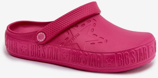 Aukštos kokybės moteriški rožiniai Big Star kroksai
