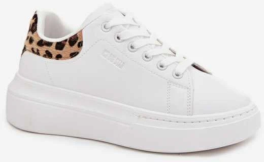 Big Star Balti bateliai su leopardo rašto motyvu