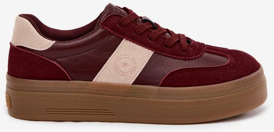 Big Star Bordo spalvos klasikiniai praktiški ir patogūs bateliai