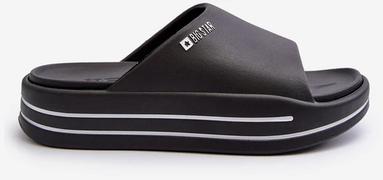 Big Star Patogios juodos šlepetės ant patogios platformos
