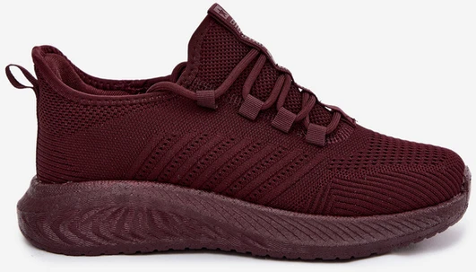 Bordo spalvos lengvi ir patogūs kokybiški sportiniai bateliai Big Star HI-POLY SYSTEM