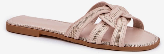 Boto Elegantiškos smėlio spalvos šlepetės