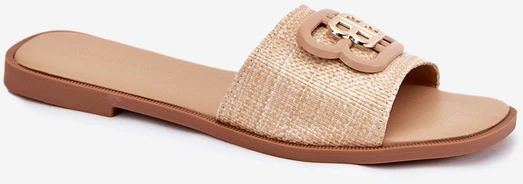 Boto Elegantiškos smėlio spalvos šlepetės