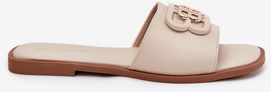 Boto Elegantiškos smėlio spalvos šlepetės
