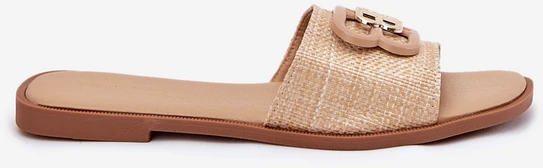 Boto Elegantiškos smėlio spalvos šlepetės