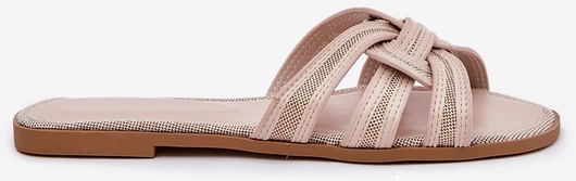 Boto Elegantiškos smėlio spalvos šlepetės