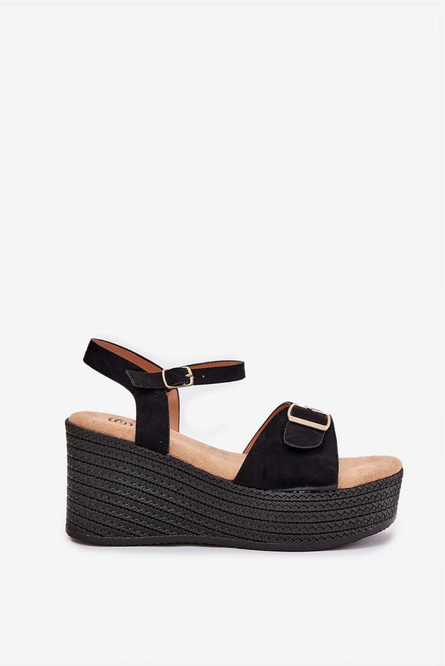 Boto Klasikinės juodos basutės su platforma