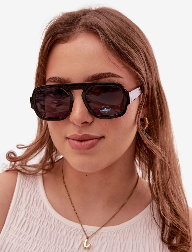 Boto Moteriški akiniai nuo saulės su UV filtru Juodas