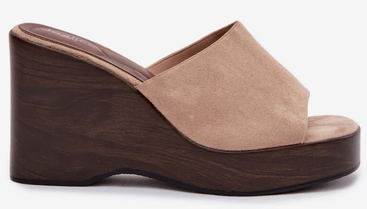 Boto Moteriškos elegantiškos platforminės šlepetės