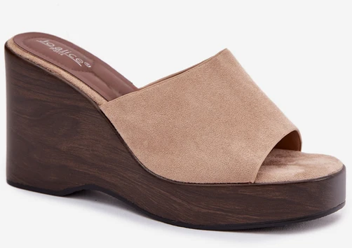 Boto Moteriškos elegantiškos platforminės šlepetės