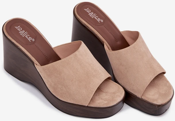 Boto Moteriškos elegantiškos platforminės šlepetės