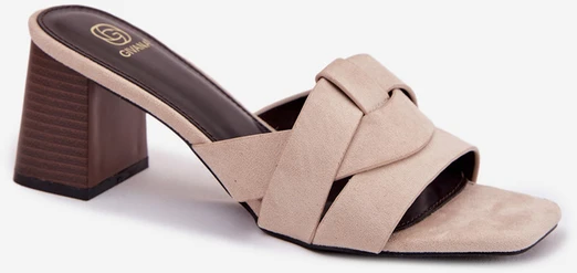 Boto Moteriškos elegantiškos šlepetės ant kulno