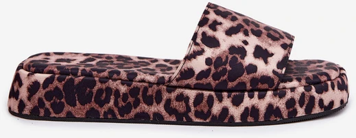 Boto Moteriškos leopardinės šlepetės