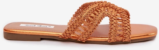 Boto Moteriškos oranžinės spalvos elegantiškos šlepetės