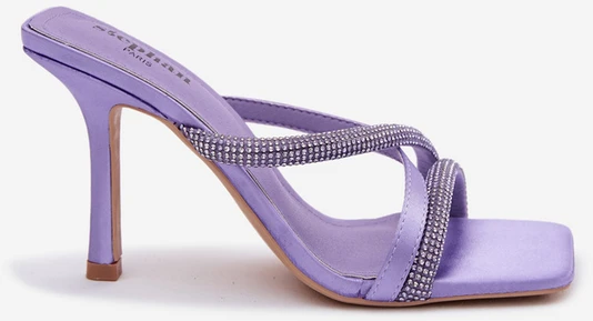 Boto Violetinės puošnios aukštakulnės basutės