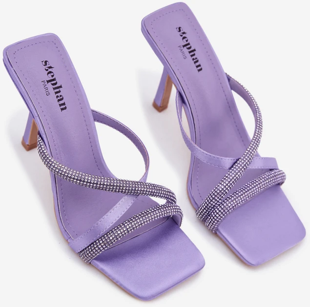 Boto Violetinės puošnios aukštakulnės basutės