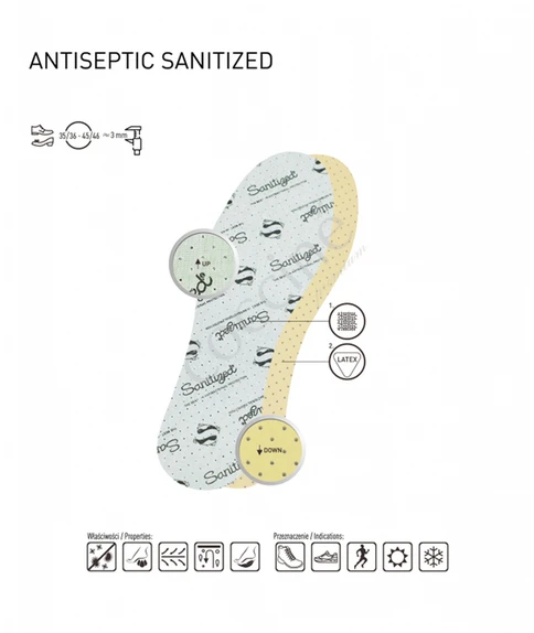 Coccine Antibacterial Sanitized Antiseptic vidpadžiai