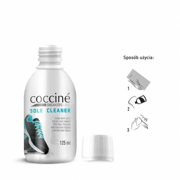 Coccine baltų batų padų valiklis