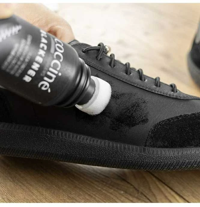COCCINE BLACKENER juodas skystas batų korektorius 75g