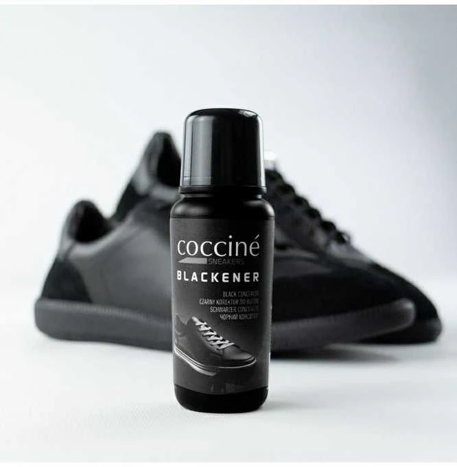COCCINE BLACKENER juodas skystas batų korektorius 75g