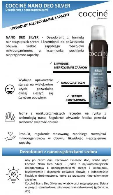Coccine Nano Deo Sidabrinis batų gaiviklis 75ml