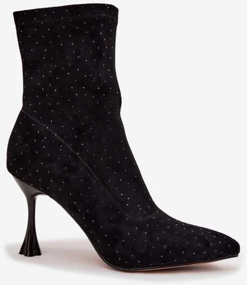 D&A Moteriški juodi elegantiški aukštakulniai aulinukai