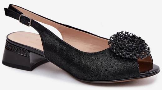 D&A Moteriškos elegantiškos aukštos kokybės odinės basutės